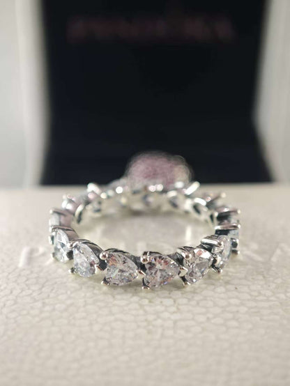 Row of Hearts Eternity Ring