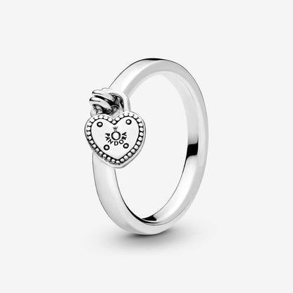 Heart Padlock Ring