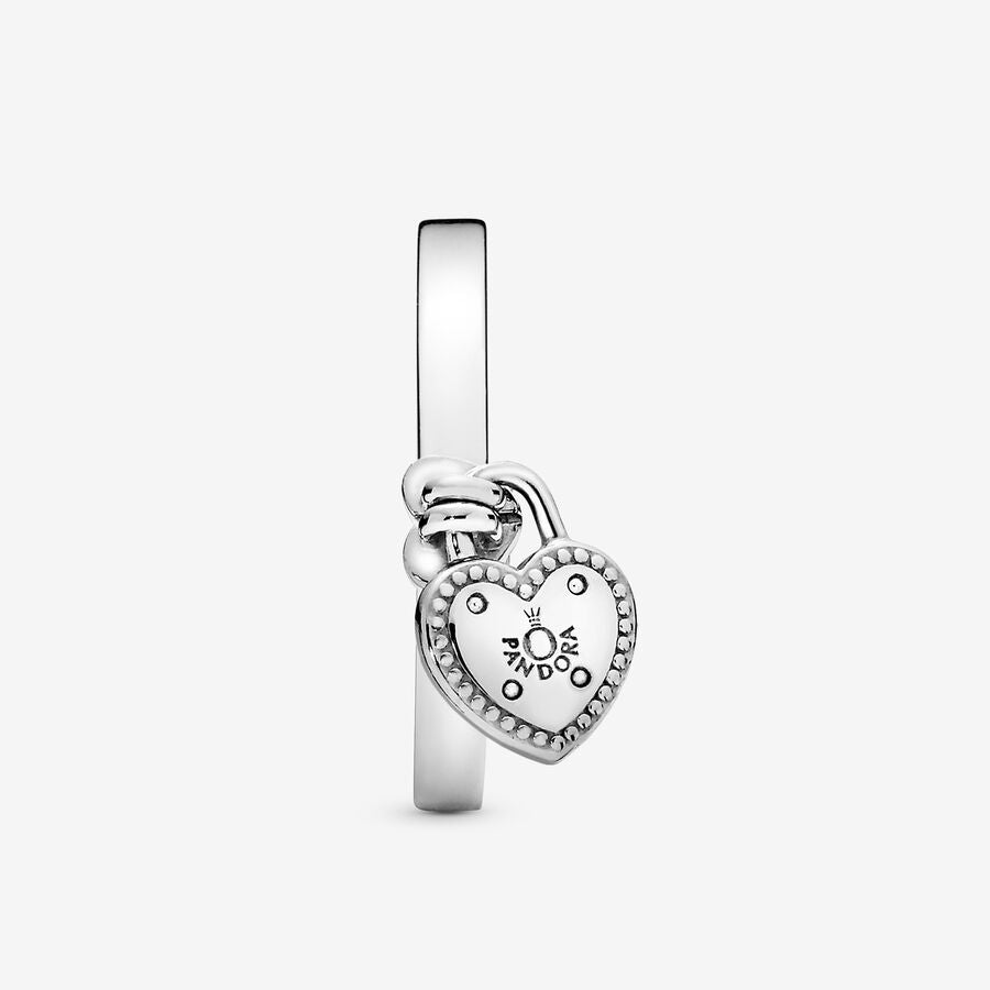 Heart Padlock Ring