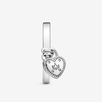 Heart Padlock Ring