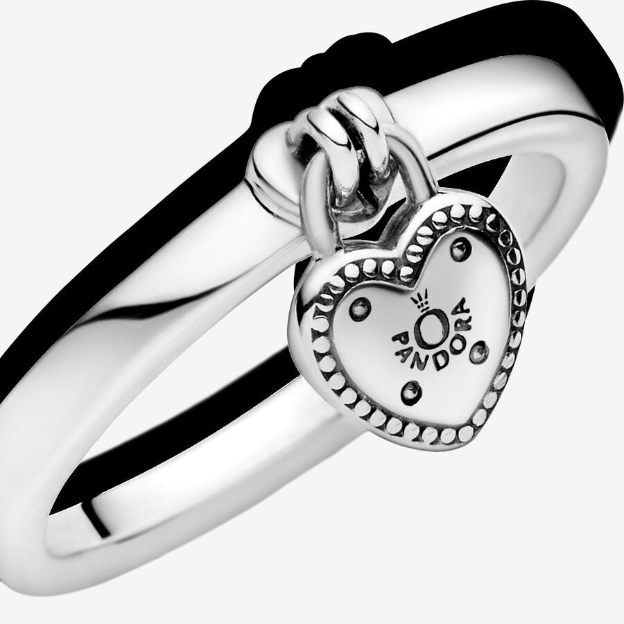 Heart Padlock Ring