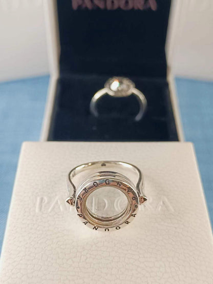 Floating Lockets Logo Ring