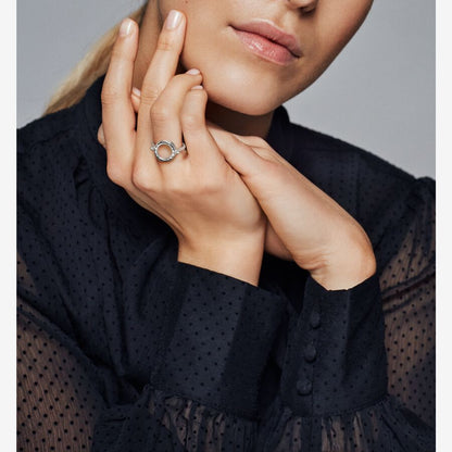 Floating Lockets Logo Ring
