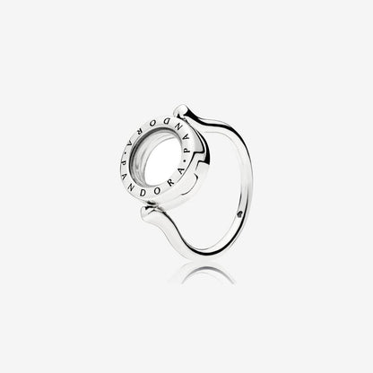 Floating Lockets Logo Ring