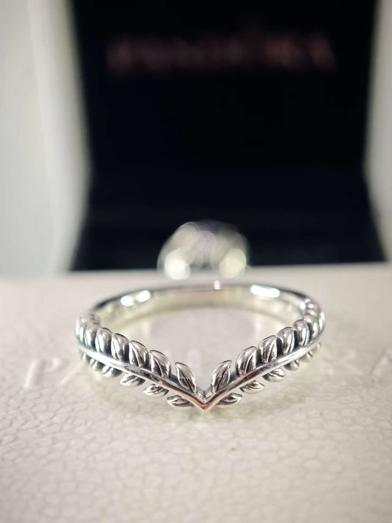 Wheat Grains Wishbone Ring
