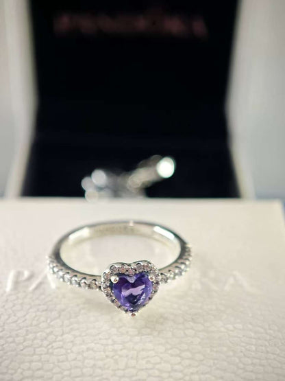 Elevated Purple Heart Ring