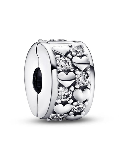 Infinite Hearts Sparkling Clip Charm