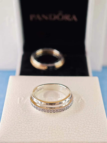 Triple Band Pavé Ring