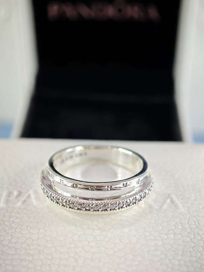 Triple Band Pavé Ring