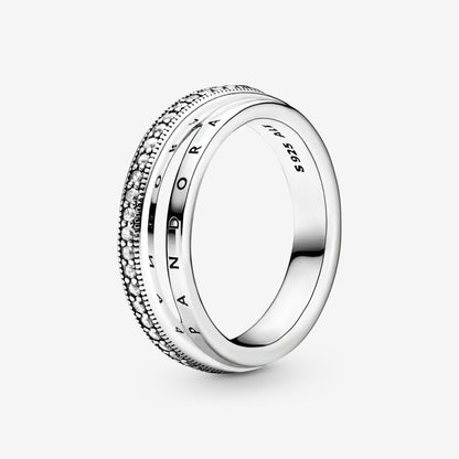 Triple Band Pavé Ring