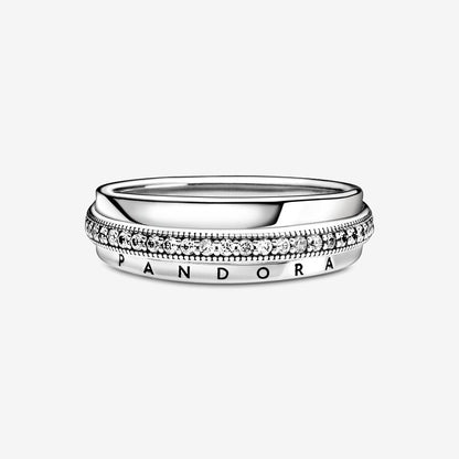 Triple Band Pavé Ring