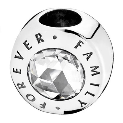 Family Forever Charm with Large Zirconia