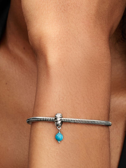 Turquoise-colored Dangle Charm