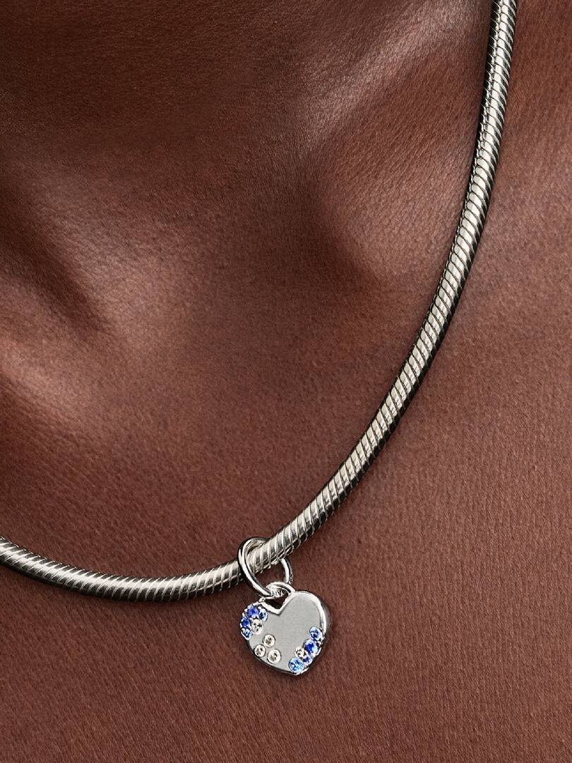 Sparkling Blue Dangle Charm
