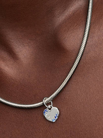 Sparkling Blue Dangle Charm