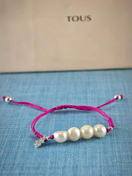 Silver Pearls Bracelet with pearls