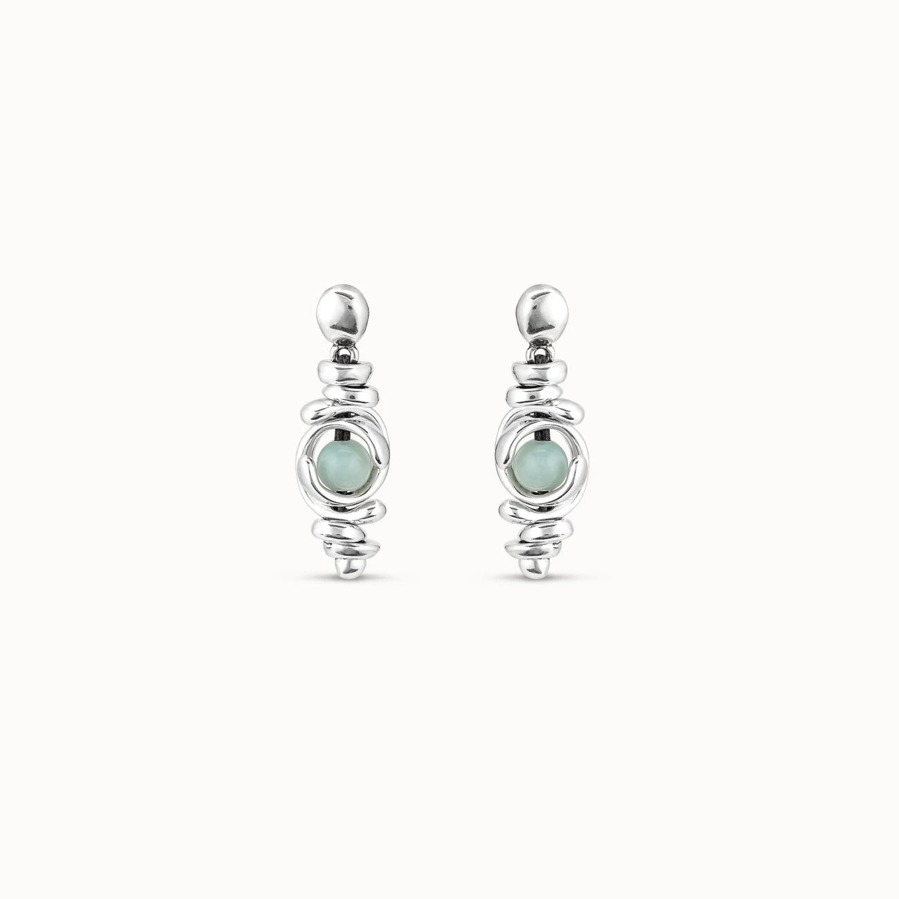 Planets earrings, silver