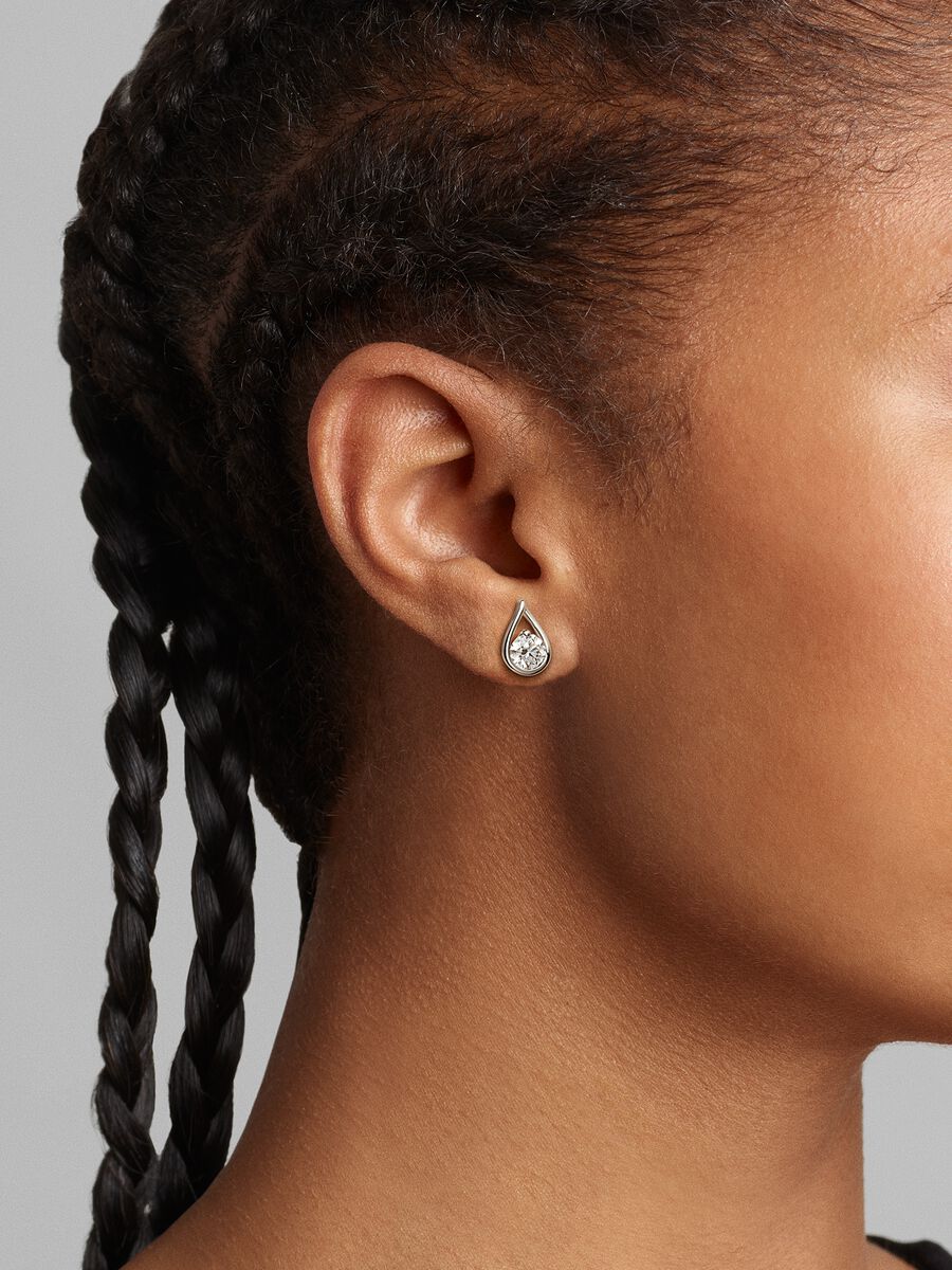 Infinite White Gold Lab-grown Diamond Earrings