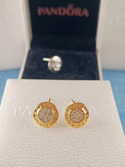 Shine Logo Stud Earrings