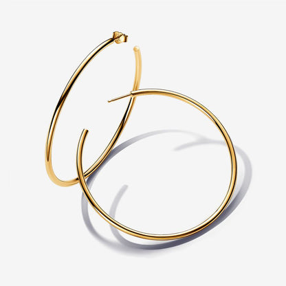 Gold Open 65 mm Hoop Earrings