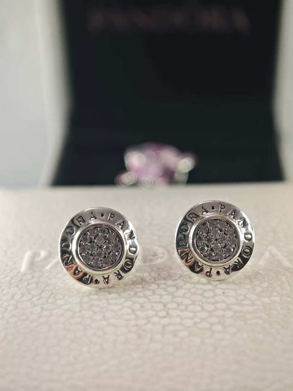 Signature Stud Earrings with Zirconia
