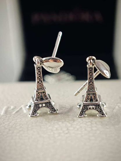 Eiffel Tower Drop Earrings