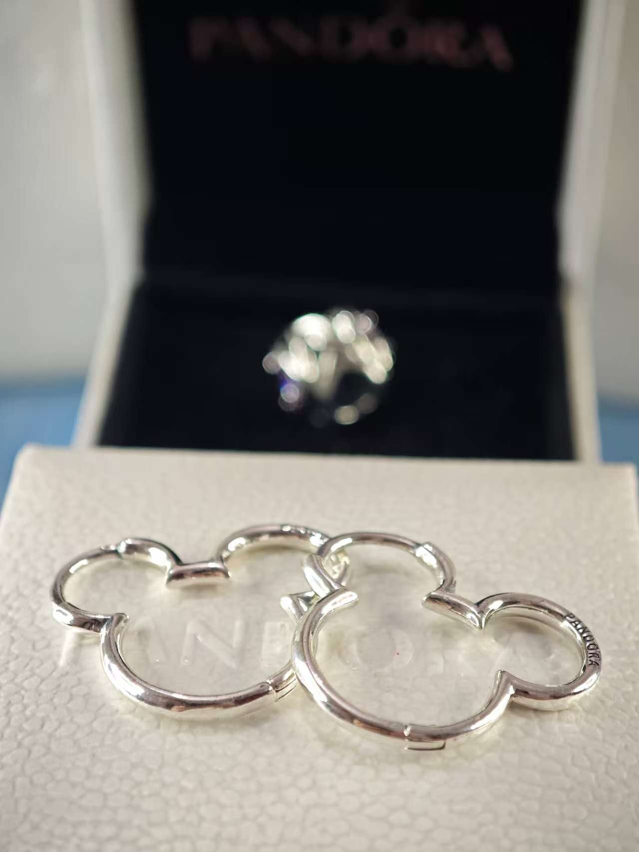 Disney Mickey Mouse Silhouette Hoop Earrings