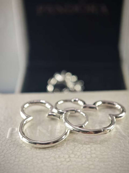Disney Mickey Mouse Silhouette Hoop Earrings
