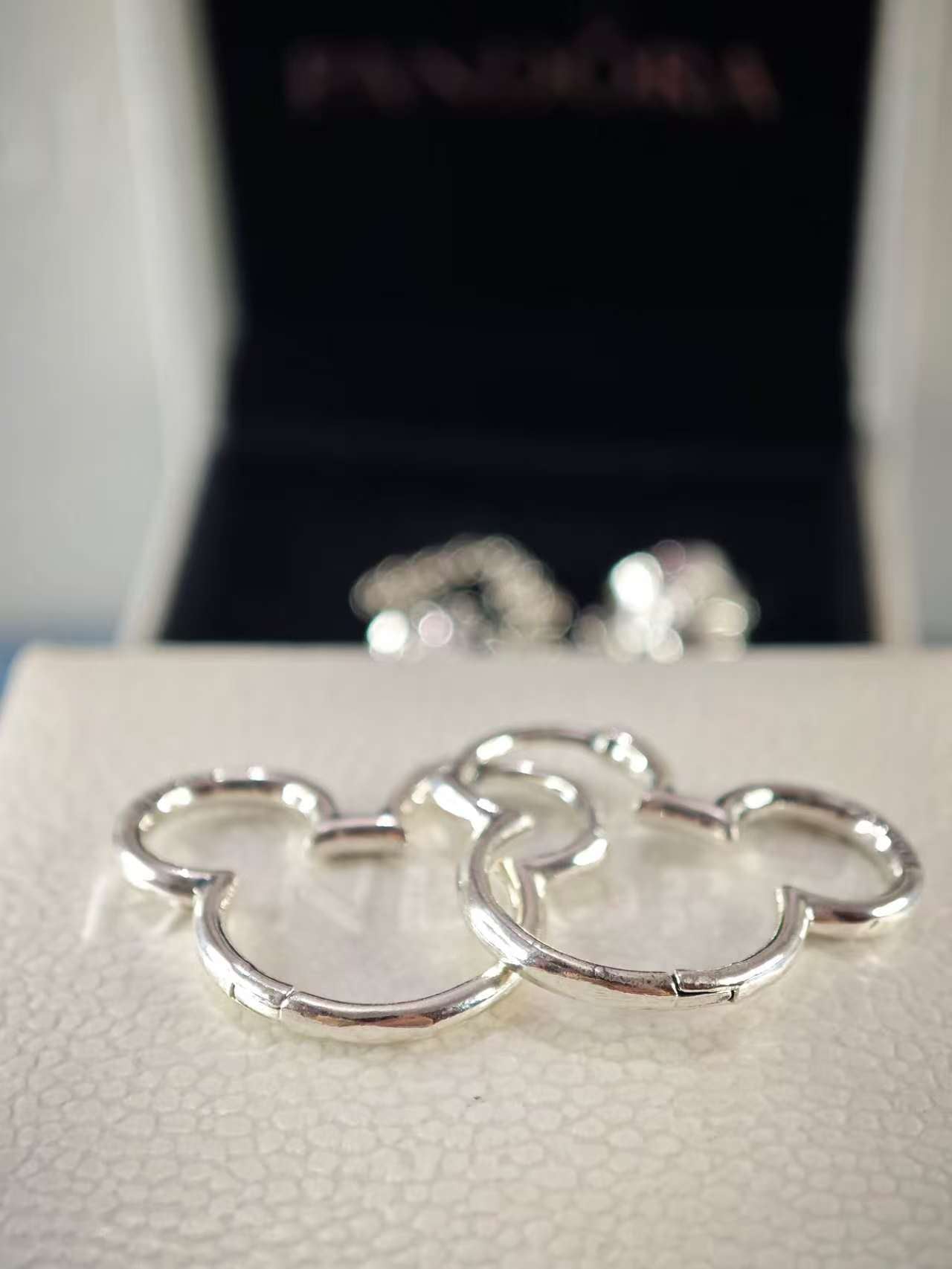 Disney Mickey Mouse Silhouette Hoop Earrings