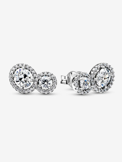 Embracing Halo Stud Earrings