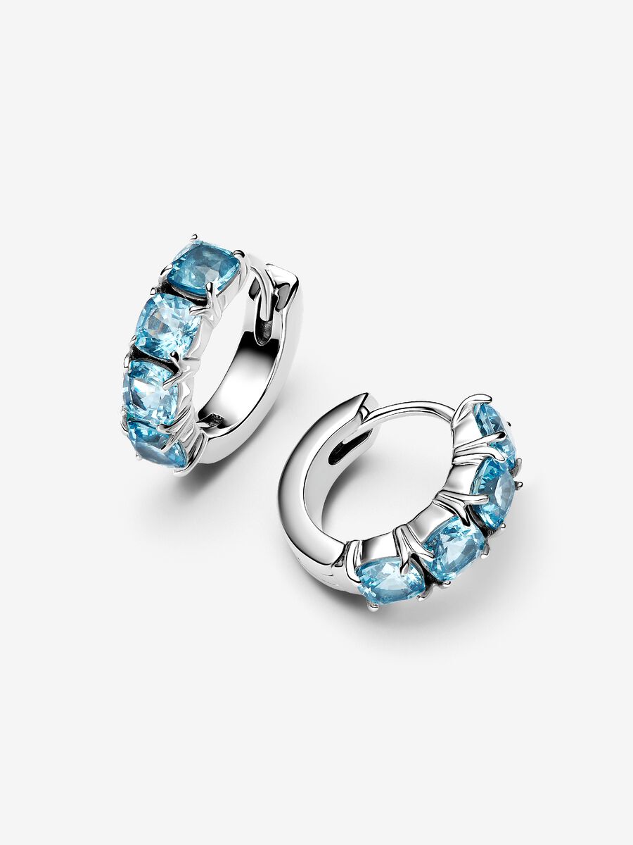 Light Blue Hoop Earrings