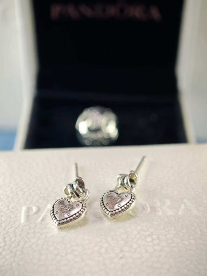 Heart-shaped Padlock Earrings