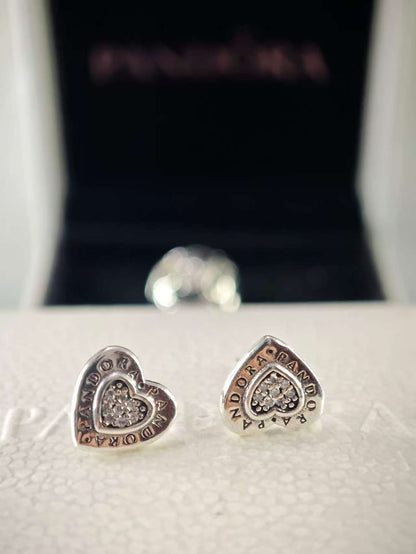 Signature Heart Stud Earrings