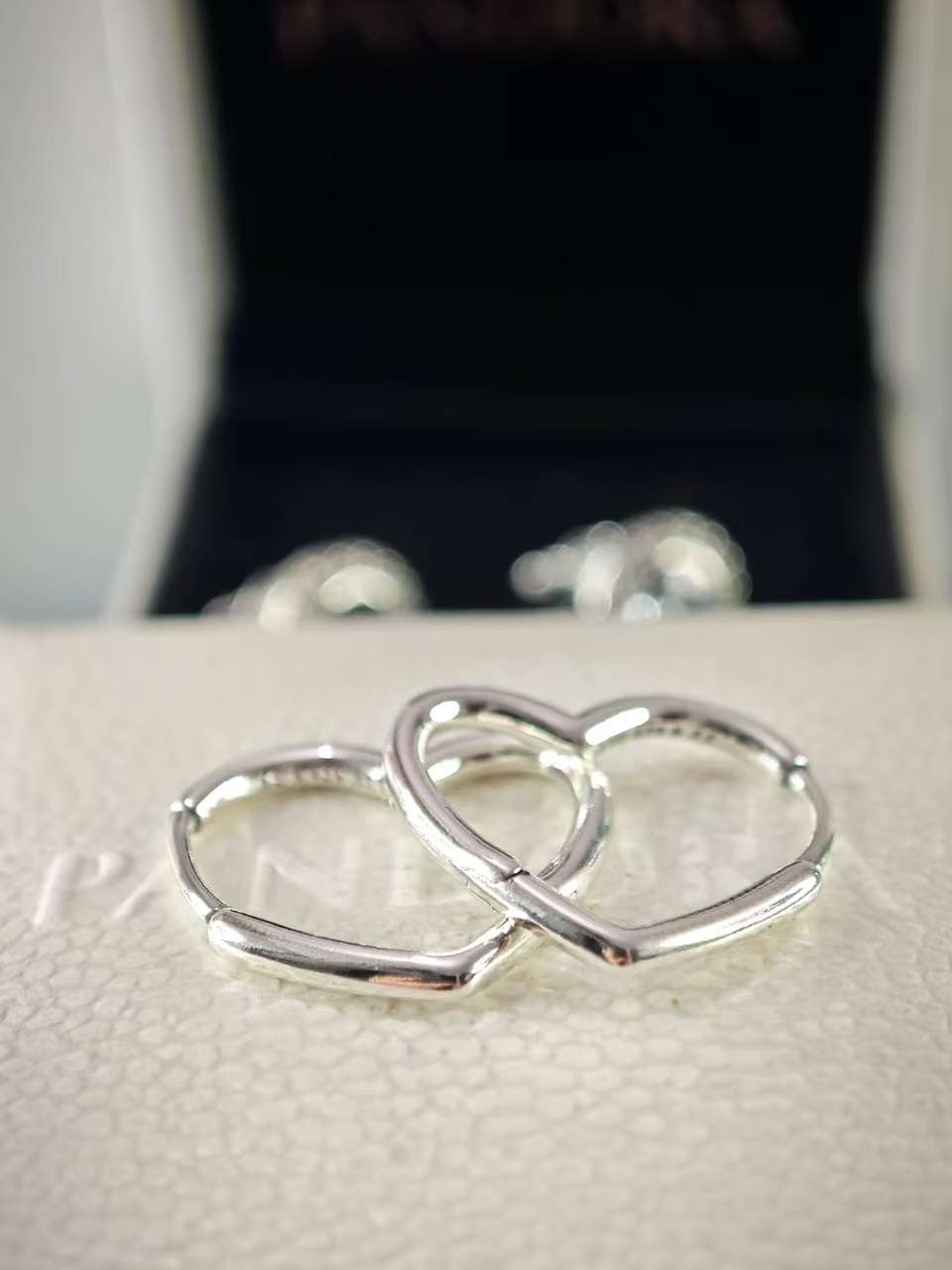 Small Asymmetrical Heart Hoop Earrings