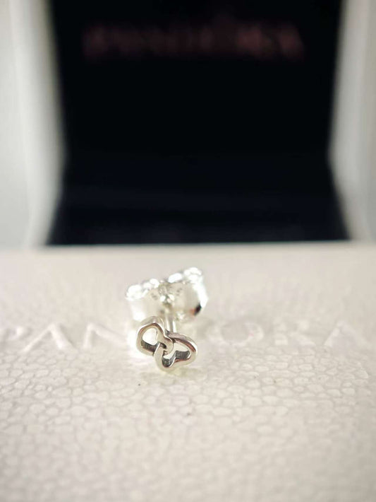 ME Chained Hearts Single Stud Earring
