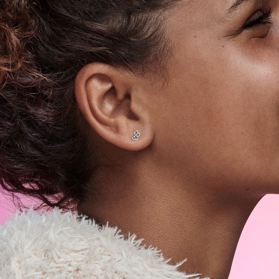 ME Chained Hearts Single Stud Earring