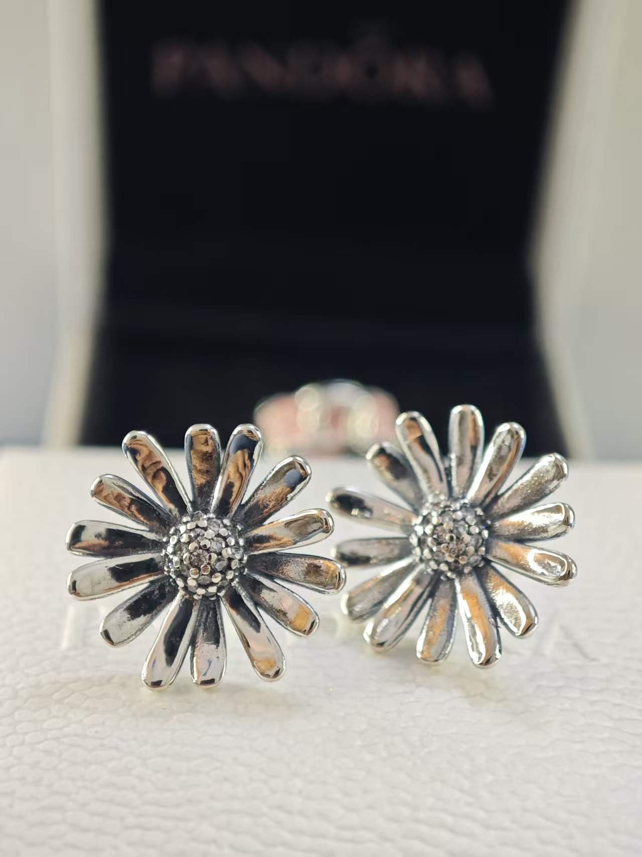 Daisy Flower Statement Stud Earrings