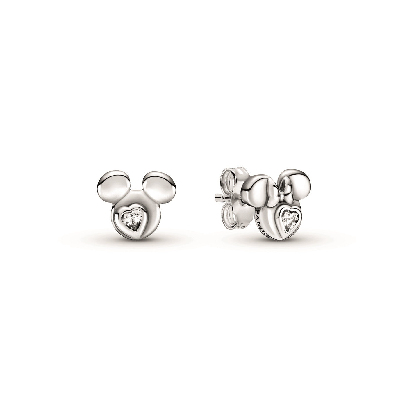 Mickey Mouse & Minnie Mouse Silhouette Stud Earrings