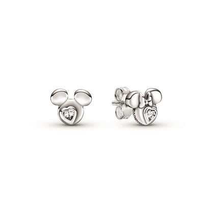 Mickey Mouse & Minnie Mouse Silhouette Stud Earrings