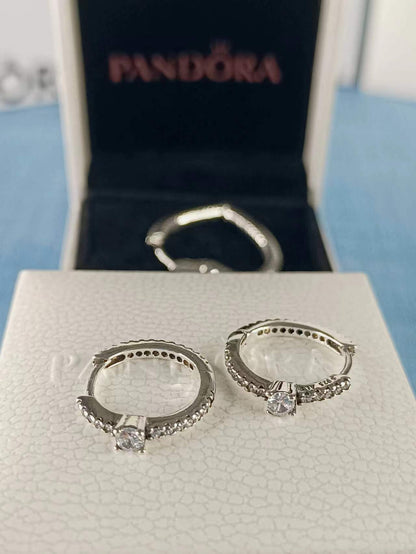 Sparkling Hoop Earrings