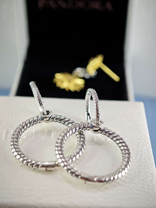 Double Hoop Earrings for Charms
