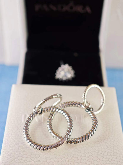 Double Hoop Earrings for Charms
