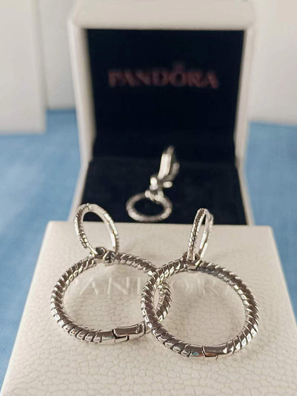 Double Hoop Earrings for Charms