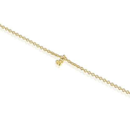 Chain Bracelet with gold plating over silver and round rings Bold Bear