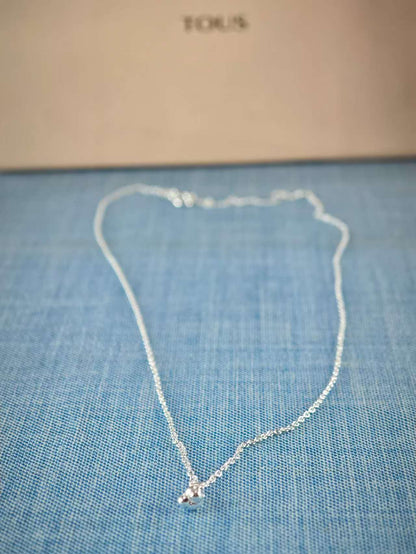 Silver Bold Bear Necklace