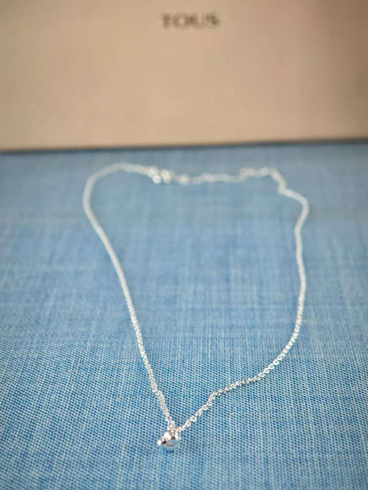 Silver Bold Bear Necklace
