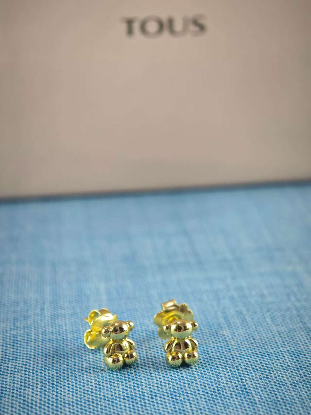 Gold bear Earrings Bold Bear