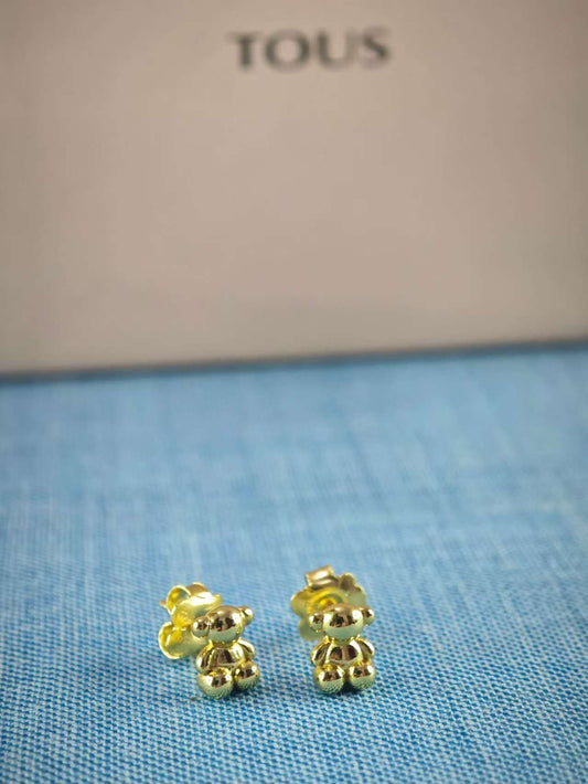 Gold bear Earrings Bold Bear