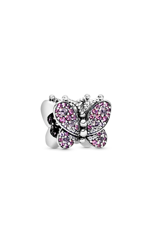 Dazzling Pink Butterfly Charm