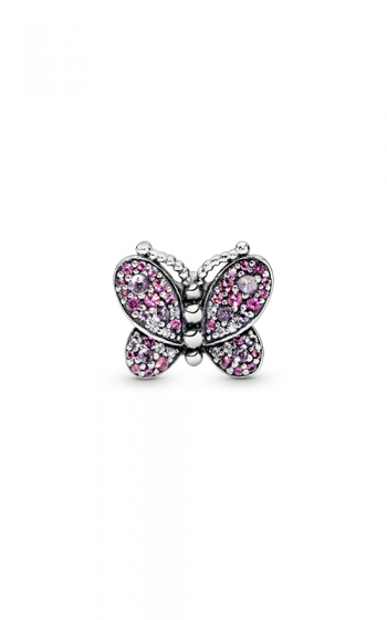 Dazzling Pink Butterfly Charm
